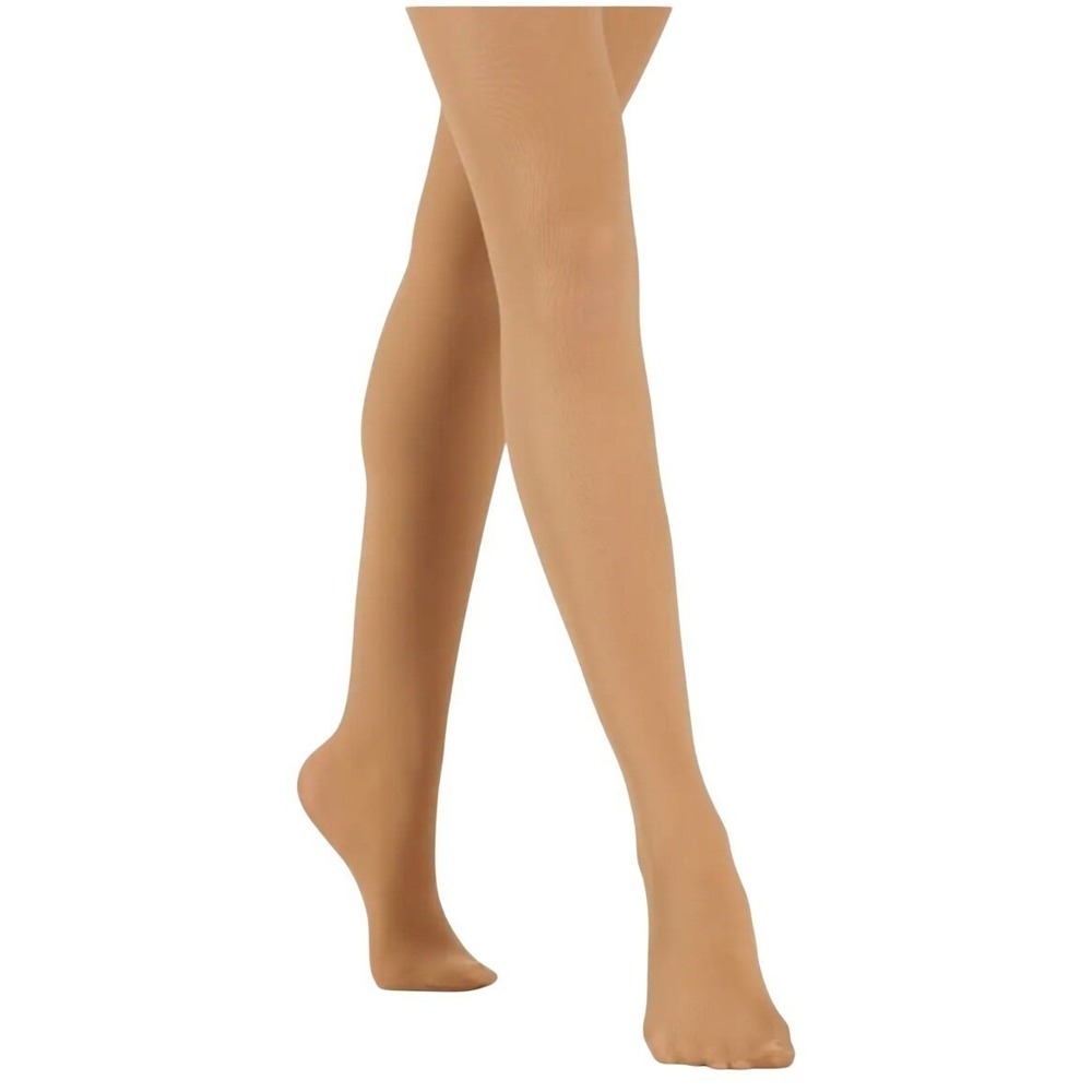 Weissman Adult Footed Tights Honey Microfiber Size LA Dance Ballet Style: W990